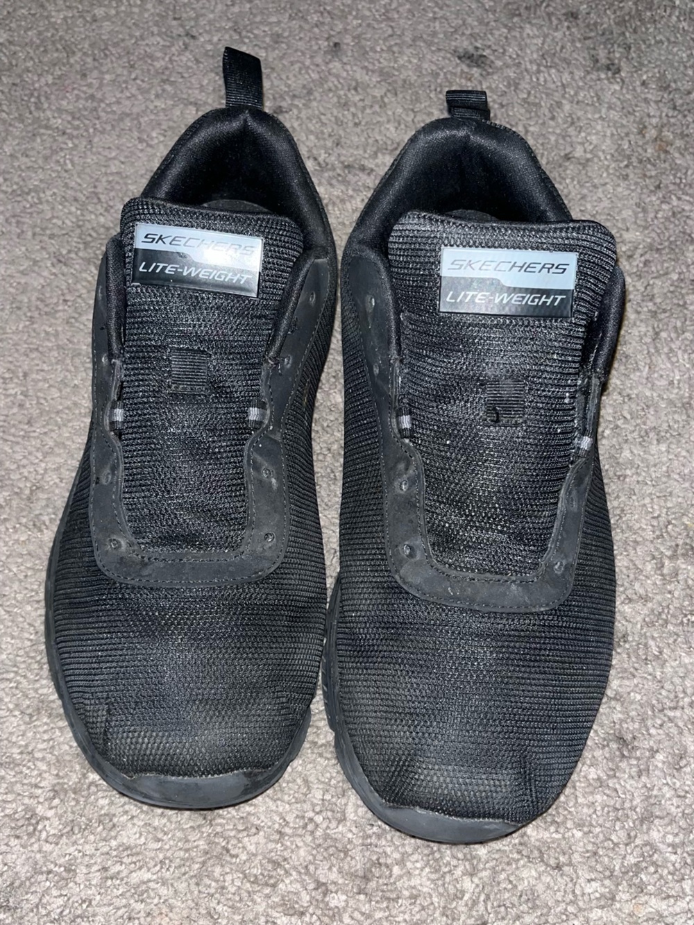 Skechers Black Slip-On Men's Sneakers